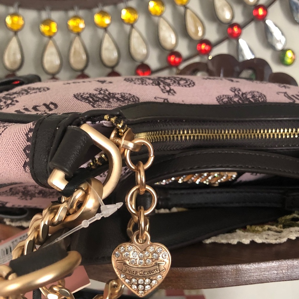 NWT Juicy Couture Vintage Couture Shoulder/Crossbody Handbag w/ Goldtone Box - Picture 8 of 11